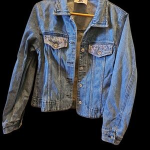 Swarovski Crystal Blue Denim Jacket